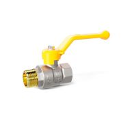 Кран шаровой латунный LD Pride 47.25.В-Н.Р.GAS Ду 25 Ру 40 вн-нр, рычаг