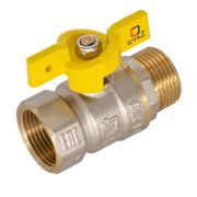 Кран шар. для газа 1/2quot; г/ш бабочка CTM ГАЗ CGFMB012