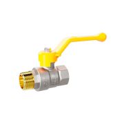 Кран шаровой латунный для газа LD Pride 47.50.В-Н.Р GAS Ду 50 Ру 25 (рычаг с бир.)