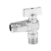 Кран VIEIR шаровый угловой 1/2quot;x3/4quot; матовый хром. с отражалелем (100) GZRL34