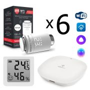 Комплект управления Royal Thermo для 6 радиаторов по Wi-Fi Smart Heat HH-01/THS30ZB, белый