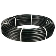 Труба ПНД 20х2,0 SDR11 черная с синей полосой, питьевая (200)