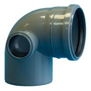 Отвод Политэк Пайп 110х90гр. с выходом 50 левый ВК (40)