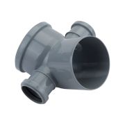 Отвод Политэк Пайп 110х45гр. с выходом 50 левый+правый ВК