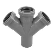 Крестовина Политэк Пайп одноплоскостная 50х50х50/45гр. ВК (40)