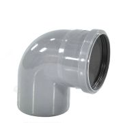 Отвод Ostendorf 40х87гр. HTB Внутр.кан. PPS серый
