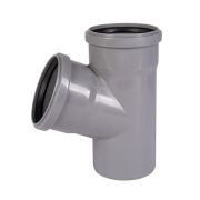 Тройник Ostendorf 110/50x67гр. HTEA Внутр.кан. PPS серый