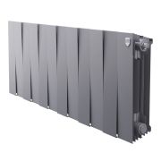 Радиатор биметаллический Royal Thermo PianoForte 300 Серебристый - 12 секц.