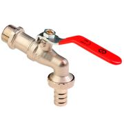 Кран шаровой латунный MVI BV.833.05 (3/4quot;,нар-штуцер,рычаг)