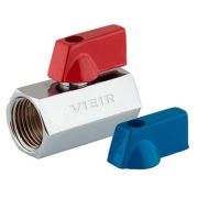 Кран VIEIR мини 1/2quot; ВВ красные/синие ручки (200/10) VRFF3