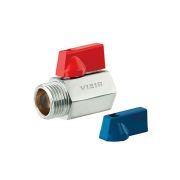 Кран VIEIR мини 1/2quot; ВН красные/синие ручки (200/10) VRFH3