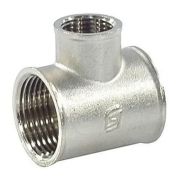 Тройник SantechSystems переходной латунь никель Ду25Х15Х25 ВР/ВР