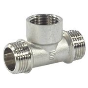 Тройник SantechSystems лат Ду25 р/м/р никель