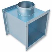 Тройник ЕВРОВЕНТ (ПрсКв) 400х200-100 (оц.ст.0.7/R20)