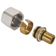 Фитинг AQUALINK коллекторный обжимной (евроконус) для полимерных труб 3/4quot;х16