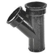 Тройник чуг канал б/н Ду50х50х45гр косой ГОСТ 6942-98