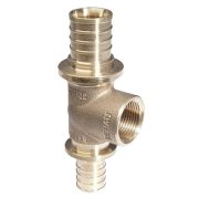 Тройник REHAU боковой проход ВР 32-3/4quot;-32 RX, бронза