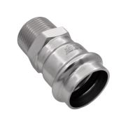 Соединитель VIEIR прямой нерж. сталь с нар.р. 35×11/4quot; VER-PRO (30/3шт)