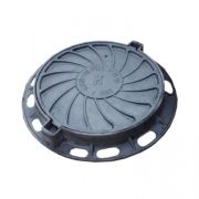 Люк ДПК чуг канализ (К) кругл Л(легкий) А15 m-47кг Л(А15)-1-60 ГОСТ 3634