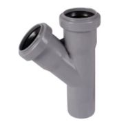 Тройник Ostendorf 90/75x45 HTEA Внутр.кан. PPS серый