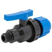 Кран шаровой ТПК-АКВА компрессионный НР разъемный d 50 х 1 1/2quot;, 553050112