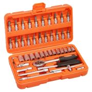 Набор инструментов P.I.T. MaxPiler MXT-46-SET (46 предметов, 1/2quot; и 1/4quot;, CrV)