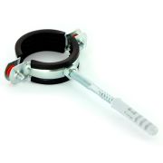 Хомут Uni-Fitt 2 1/2quot; (75-80 мм) с резиновым уплотнителем, шпилькой и дюбелем