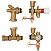 Комплект арматуры Giacomini для коллекторов теплого пола, R557KY001