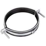 Хомут для воздуховода SHUFT с резиновым профилем 125 мм (гайка)