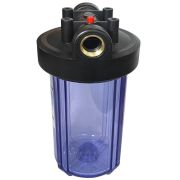 Корпус Акватек Вig Вlue 10quot; для хол. воды, прозрачный (кронштейн, латун. вставки) 1quot;, 0-25-3060