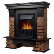 Портал Firelight Forte Wood Classic камень темный, шпон венге