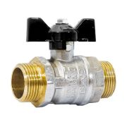 Кран шаровой латунный LD Pride 47.25.Н-Н.Б Ду 25 Ру 40 нр-нр, (бабочка)