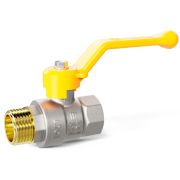 Кран шаровой латунный LD Pride 47.15.В-Н.Р GAS (рычаг с биркой)