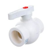 Кран Lammin шаровый PPR 50 10/2, белый