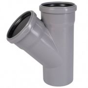 Тройник Ostendorf 50х50х45град. HTEA внутр.кан. PPS цв.белый