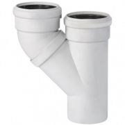 Тройник Ostendorf 100х100 параллельный SKРA бесшумная светло-серая PP-MD