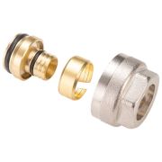 Фитинг обжимной MVI для полиэтиленовой и металполимерной трубы 16х2,0х1/2quot; под евроконус