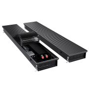 Конвектор внутрипольный Royal Thermo ATRIUM TURBO-90/250/2200-DG-U-BL