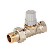 Клапан термостатический Royal Thermo для центральных систем отопления прямой 1/2quot; Click