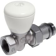 Клапан ручной Giacomini R6TG для радиатора 1quot; ВН, прямой, Kvs-8.45м3/ч