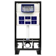 Инсталляция для унитаза BETTOSERB sava free standing, клавиша смыва хром матовый/хром глянец