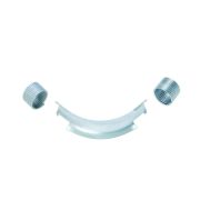 Фиксатор поворота трубы REHAU 16/90гр с кольцами, оцинк. сталь