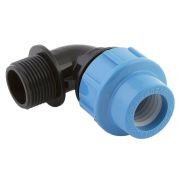 Отвод Джилекс ПНД с наружной резьбой 25х1quot; (20 шт. в. уп.)