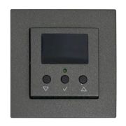 Терморегулятор комнатный Экосвет-200 для внутрипольных конвекторов с вентилятором, антрацит