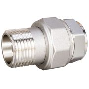 Соединение разъемное прямое (американка) LD DN20 вн-нр, латунь никелированная (с биркой)