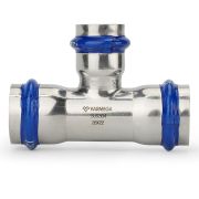 Тройник VARMEGA раструбный Inox Press переходной 28x15x28