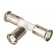 Тройник равнопроходной HENCO ПВДФ пресс, 16x16x16 белый