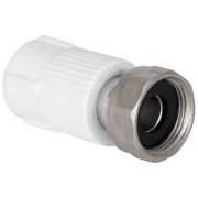 Муфта TEBO бел. PP-R с накидной гайкой 25x3/4quot; (мет.штуцер) (25/150), арт. 030021006