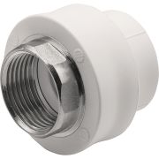 Муфта THERMOLIGHT комбинированная PP-R ВР 32х1quot; под ключ белый (10/80)