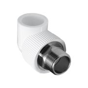 Угольник TEBO бел. PP-R комб. 32x1quot; НР под ключ (10/40), арт. 015030708